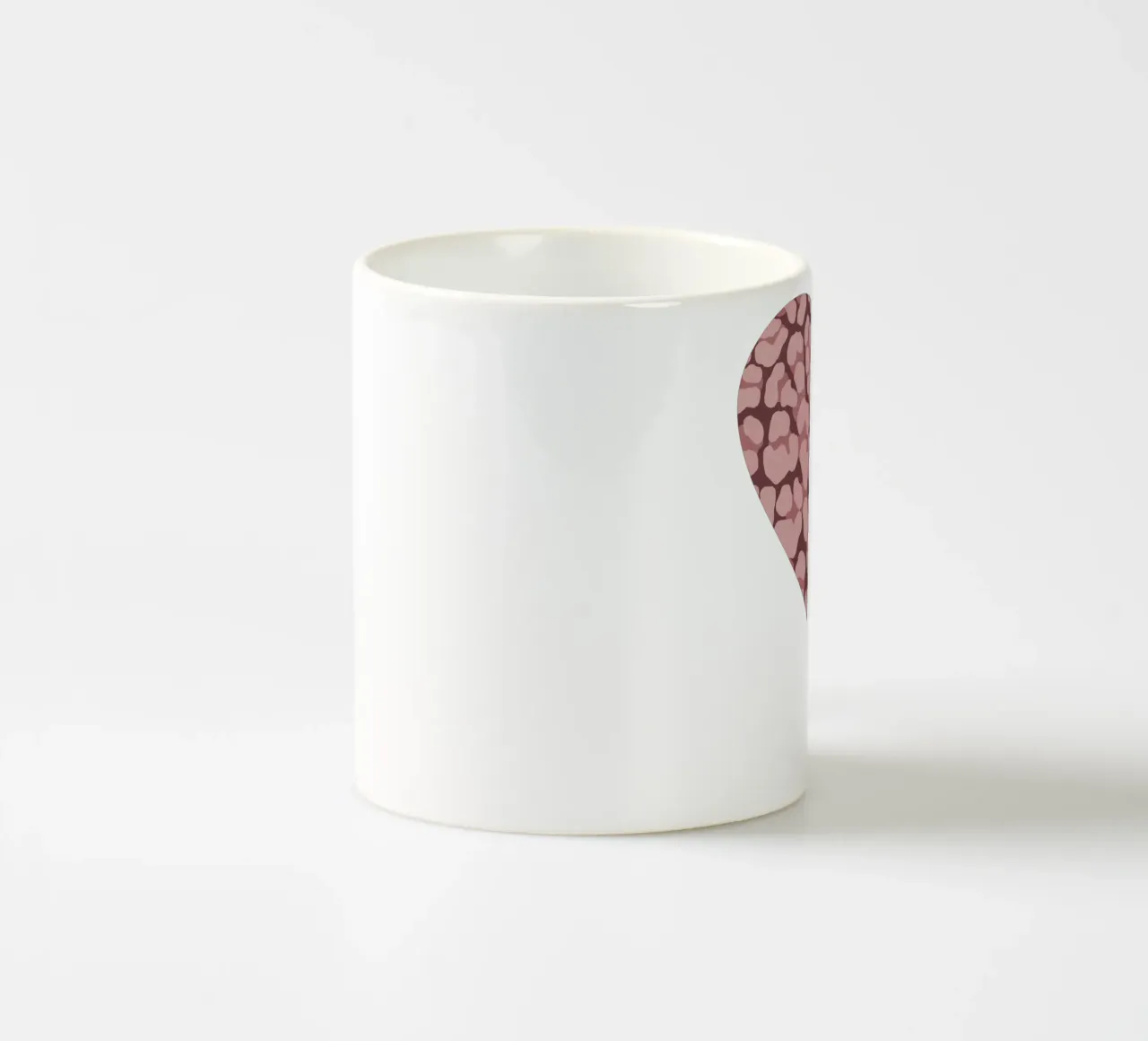 Leo Print. Leo Pattern with Autumn Vibes and Heart. ceramic mug by CalliLetters2