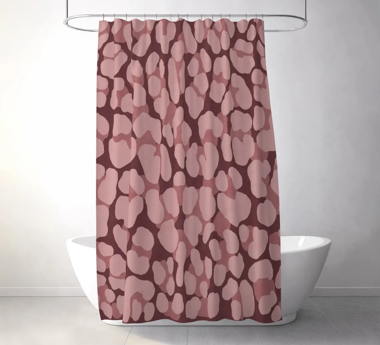 Leo Print. Leo Pattern with Autumn Vibes and Heart. shower curtain by CalliLetters2