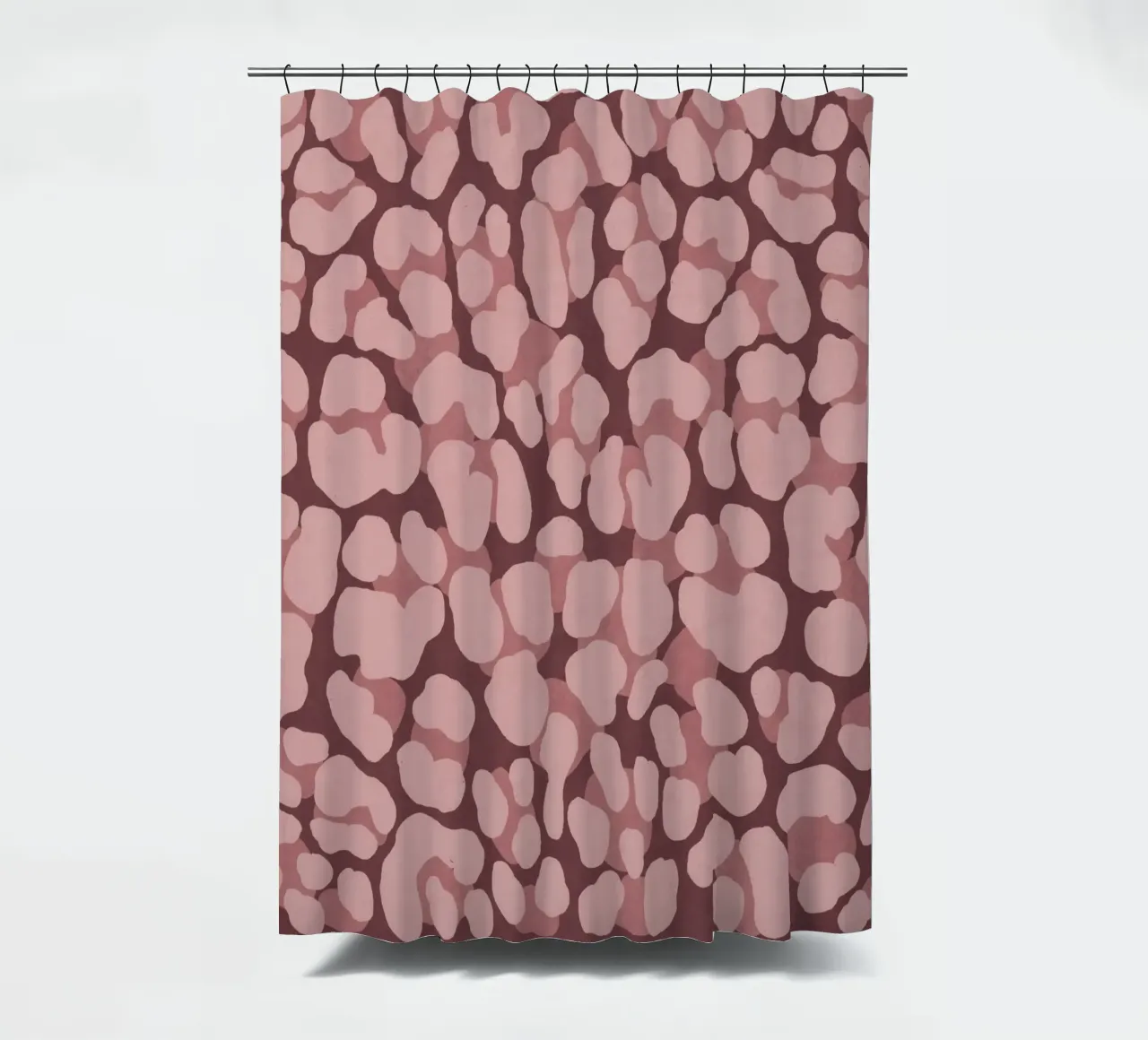 Leo Print. Leo Pattern with Autumn Vibes and Heart. shower curtain by CalliLetters2