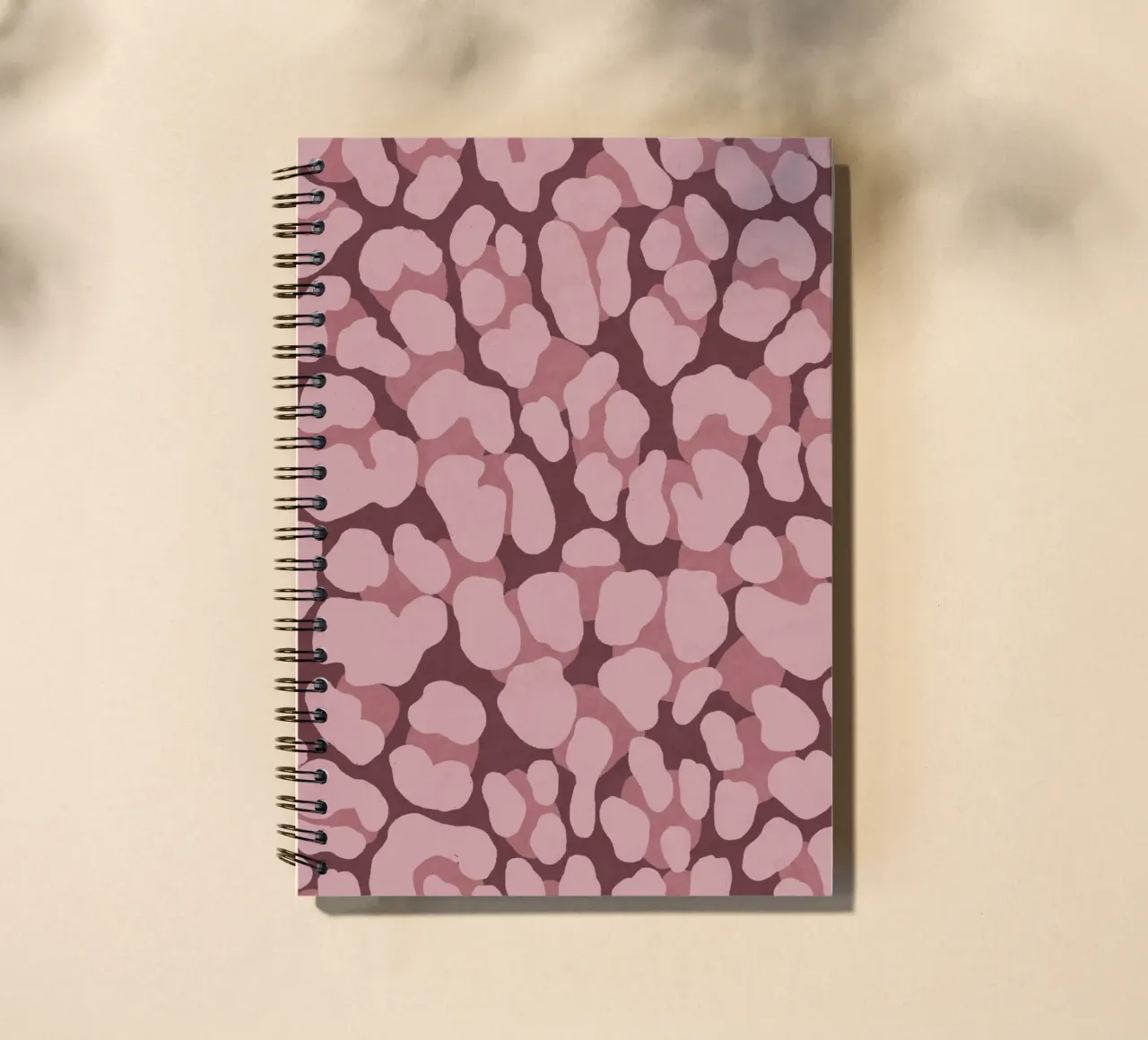 Leo Print. Leo Pattern with Autumn Vibes and Heart. spiral notebook by CalliLetters2