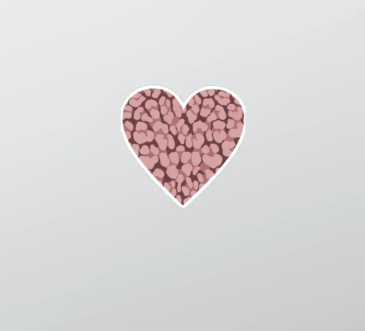 Leo Print. Leo Pattern with Autumn Vibes and Heart. sticker by CalliLetters2