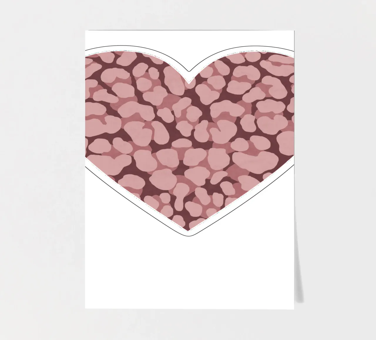 Leo Print. Leo Pattern with Autumn Vibes and Heart. sticker sheet by CalliLetters2