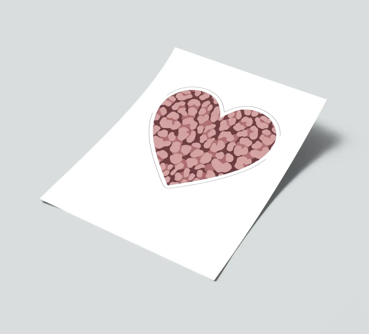 Leo Print. Leo Pattern with Autumn Vibes and Heart. sticker sheet by CalliLetters2