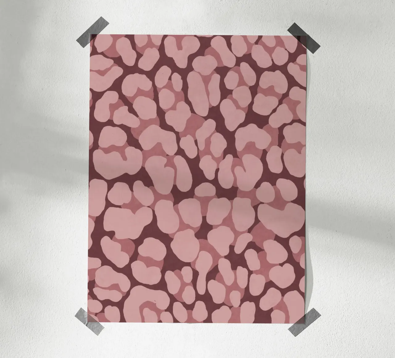 Leo Print. Leo Pattern with Autumn Vibes and Heart. poster by CalliLetters2