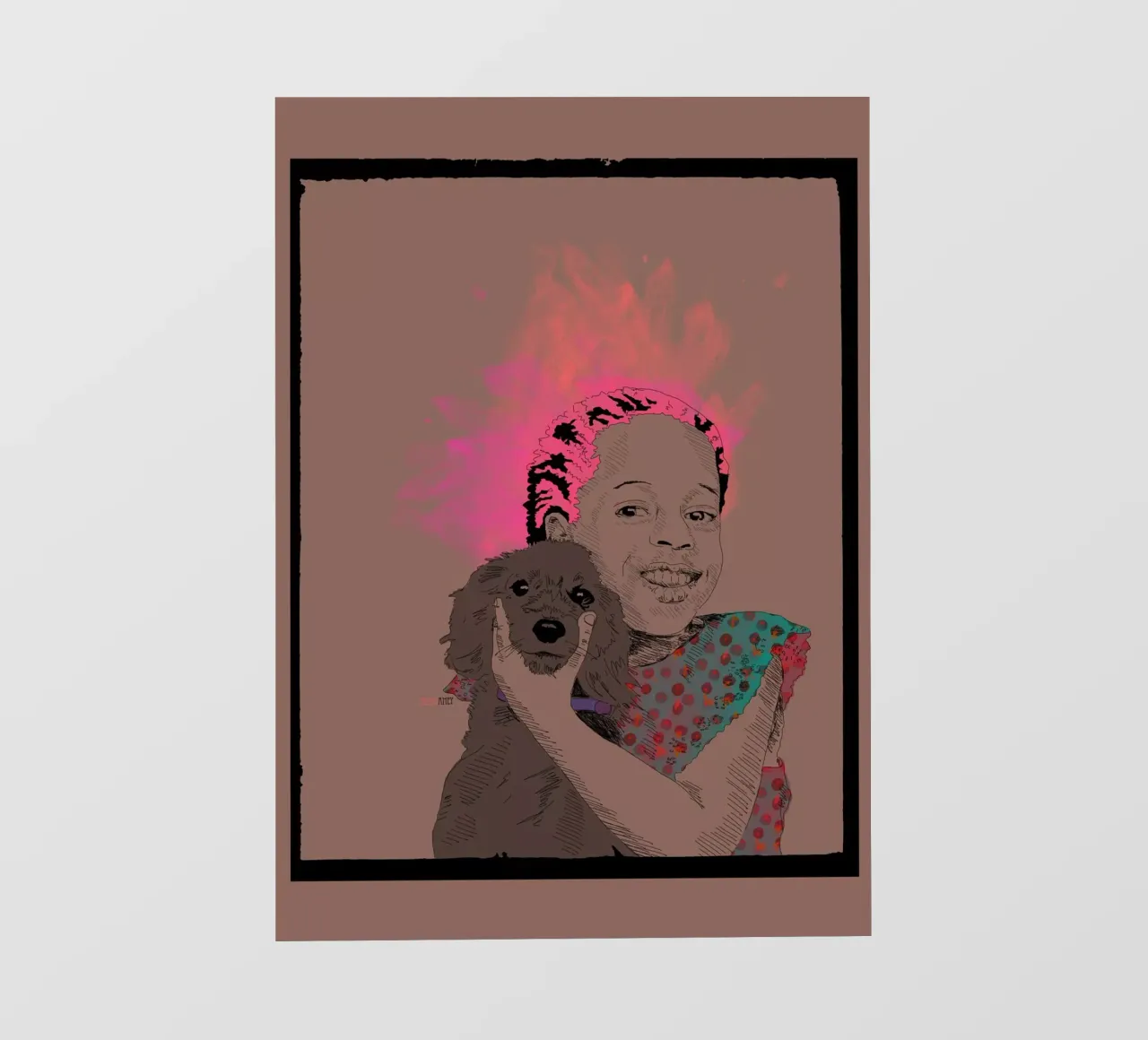 Pure Joy and a Dog pvc cover by La Belette Rose
