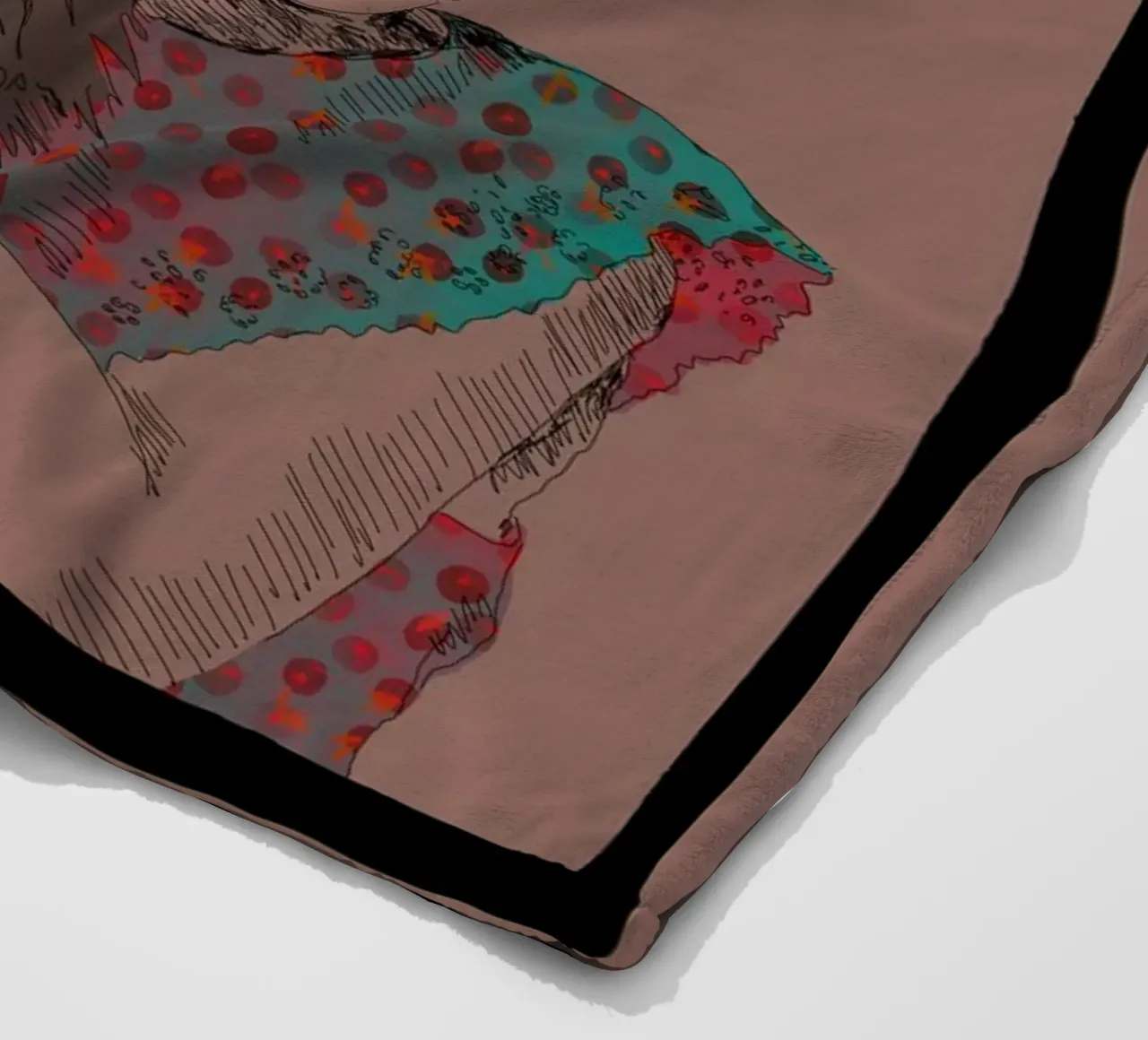 Pure Joy and a Dog fleece blanket by La Belette Rose