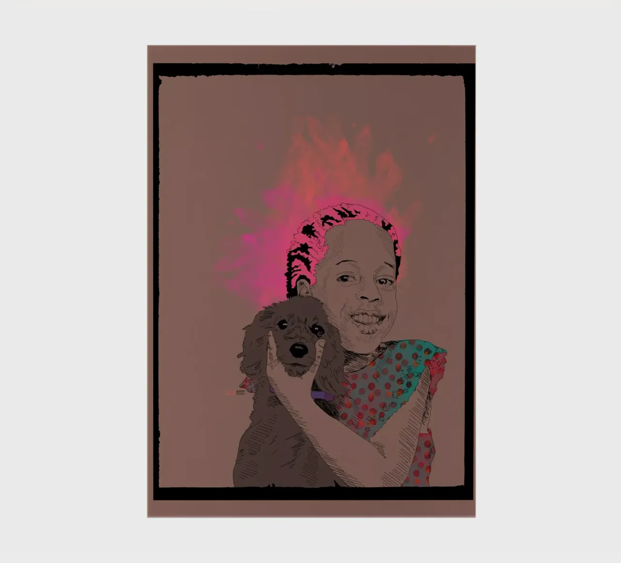 Pure Joy and a Dog notebook by La Belette Rose