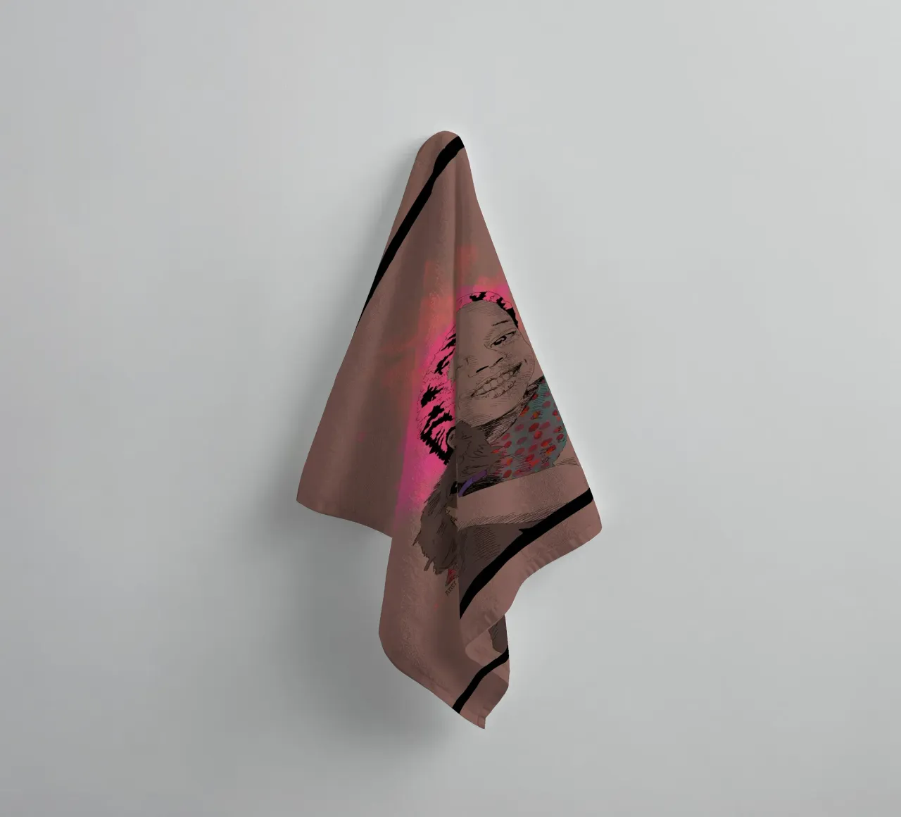 Pure Joy and a Dog towel by La Belette Rose