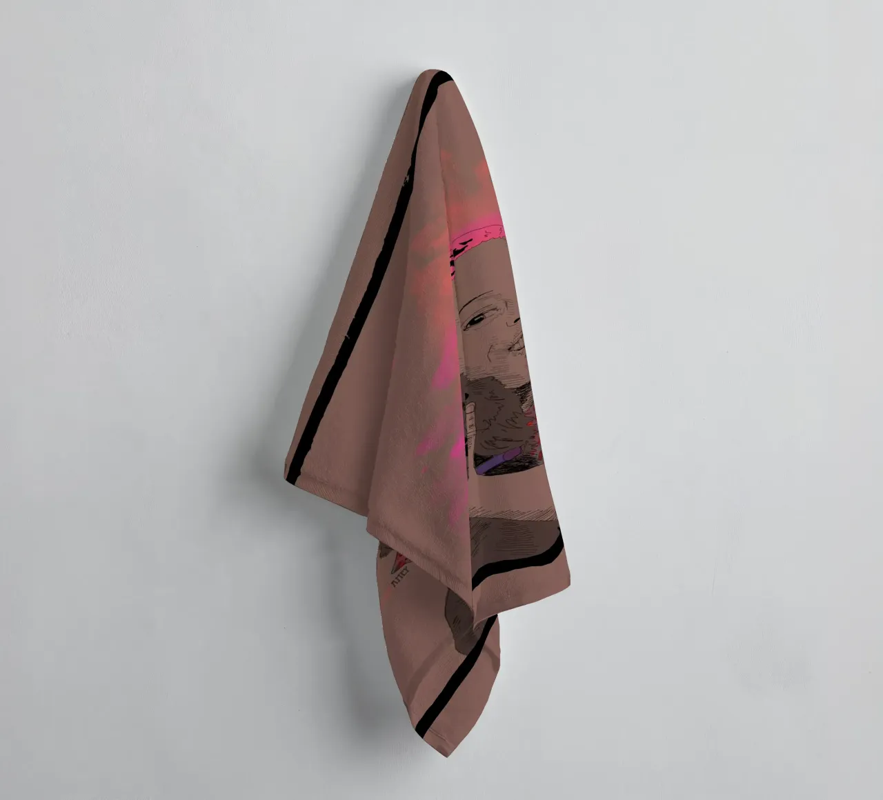 Pure Joy and a Dog towel by La Belette Rose