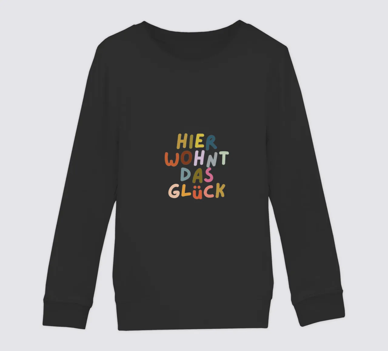 Hier wohnt das Glück felpa bambino da PurePeachKids