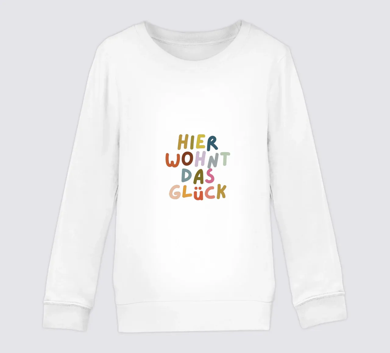 Hier wohnt das Glück felpa bambino da PurePeachKids