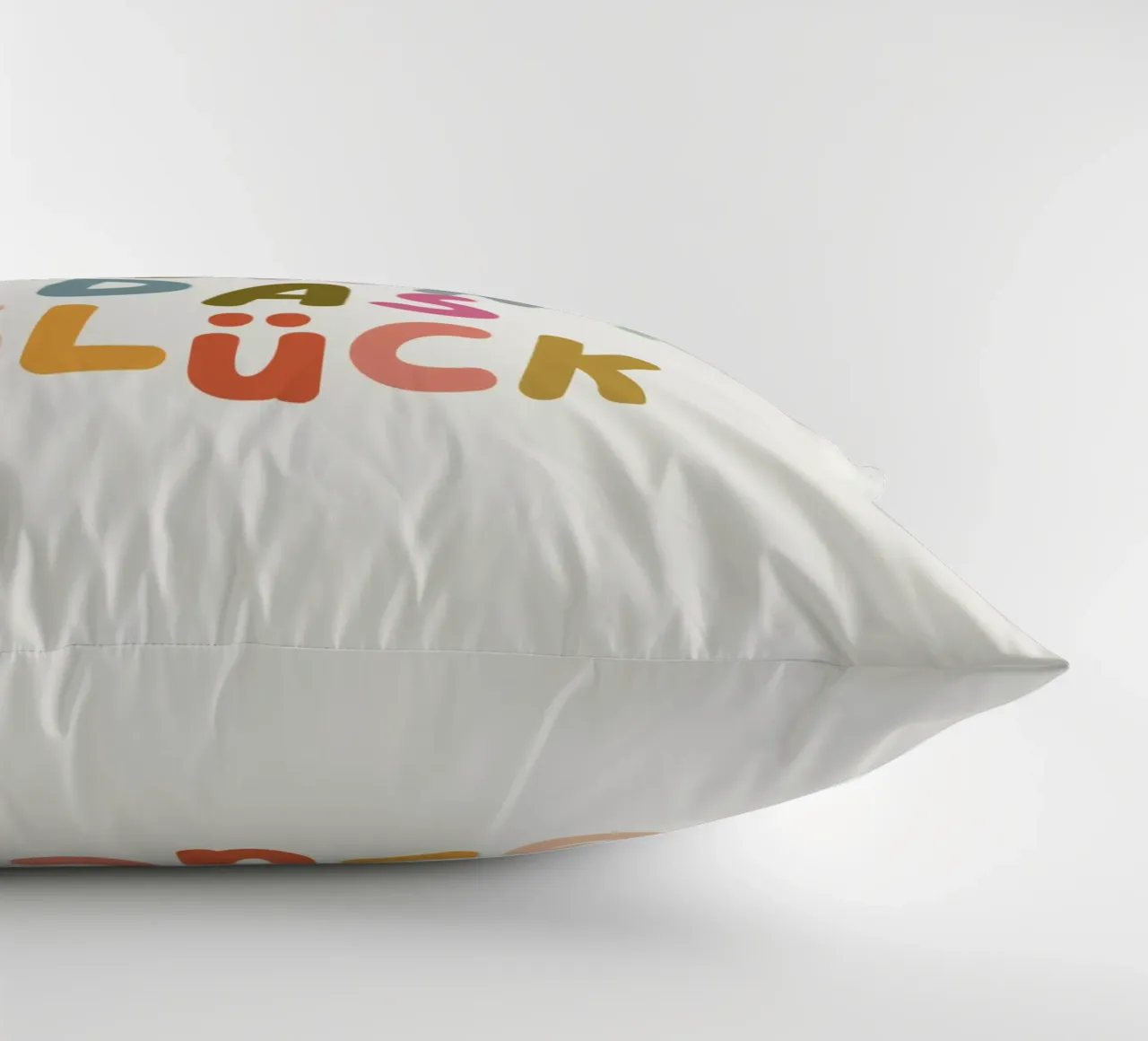 Hier wohnt das Glück cuscino da PurePeachKids