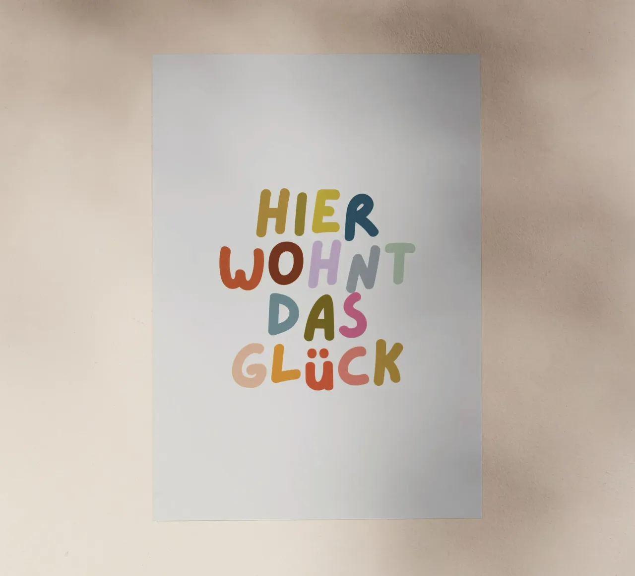 Hier wohnt das Glück pellicola backlit da PurePeachKids