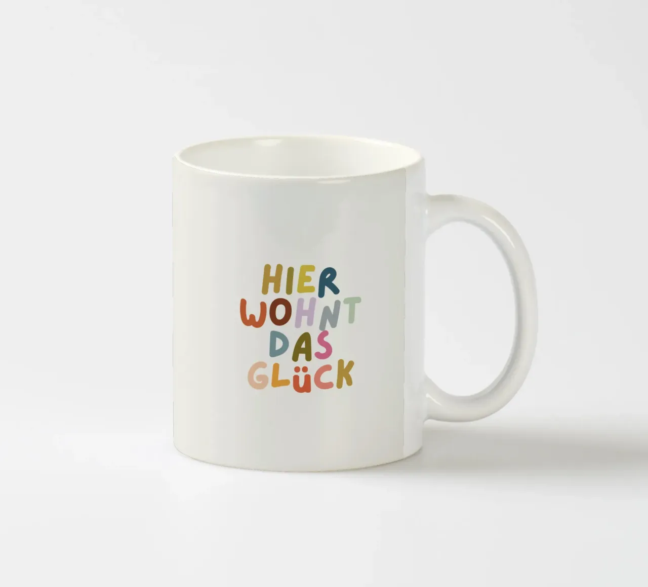 Hier wohnt das Glück tazza in ceramica da PurePeachKids