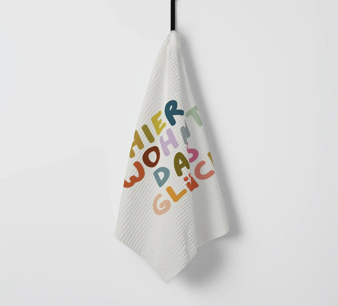 Hier wohnt das Glück canovaccio da cucina da PurePeachKids