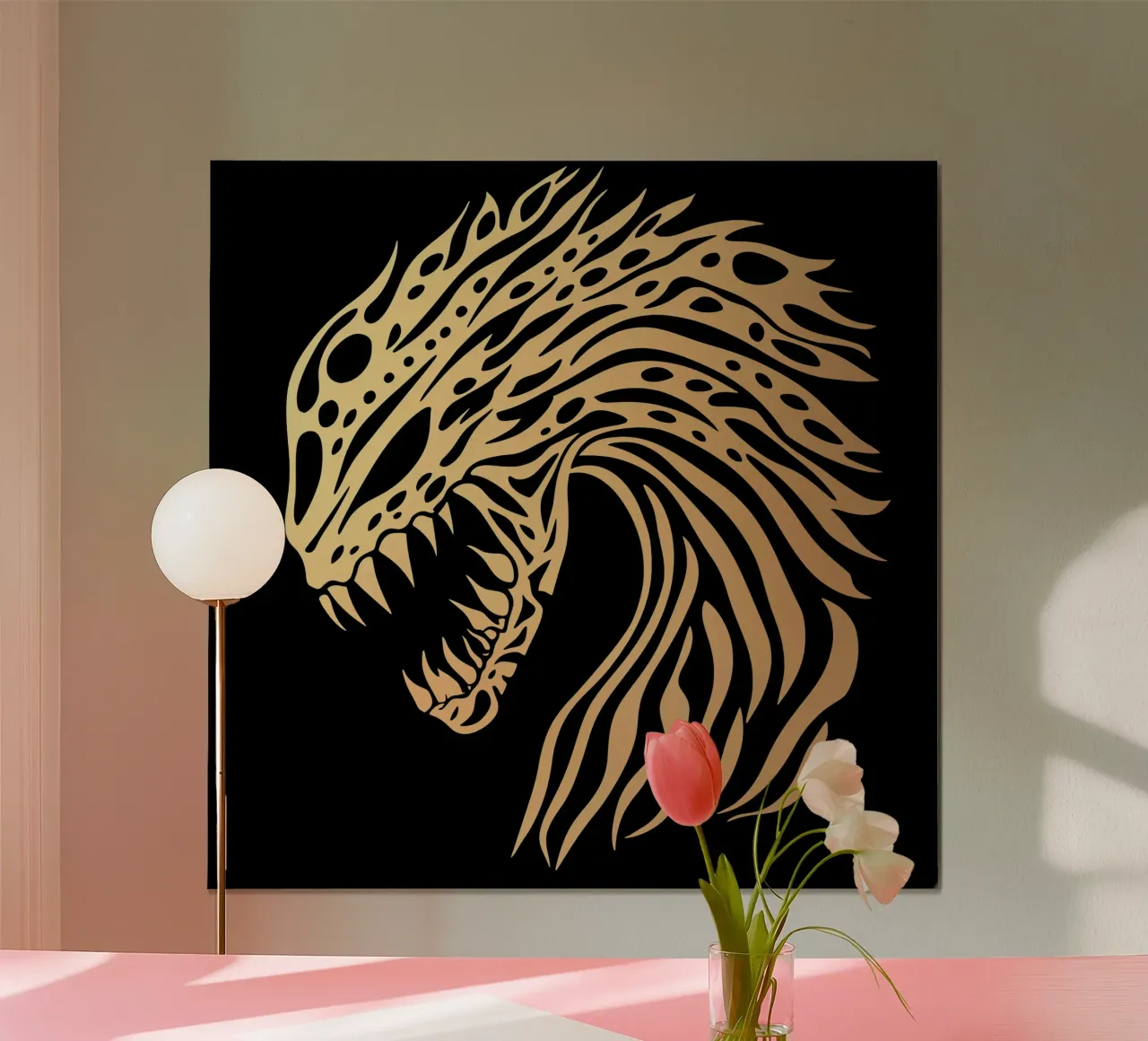Alieno d'oro Giger poster con telaio in plastica da Autofocus