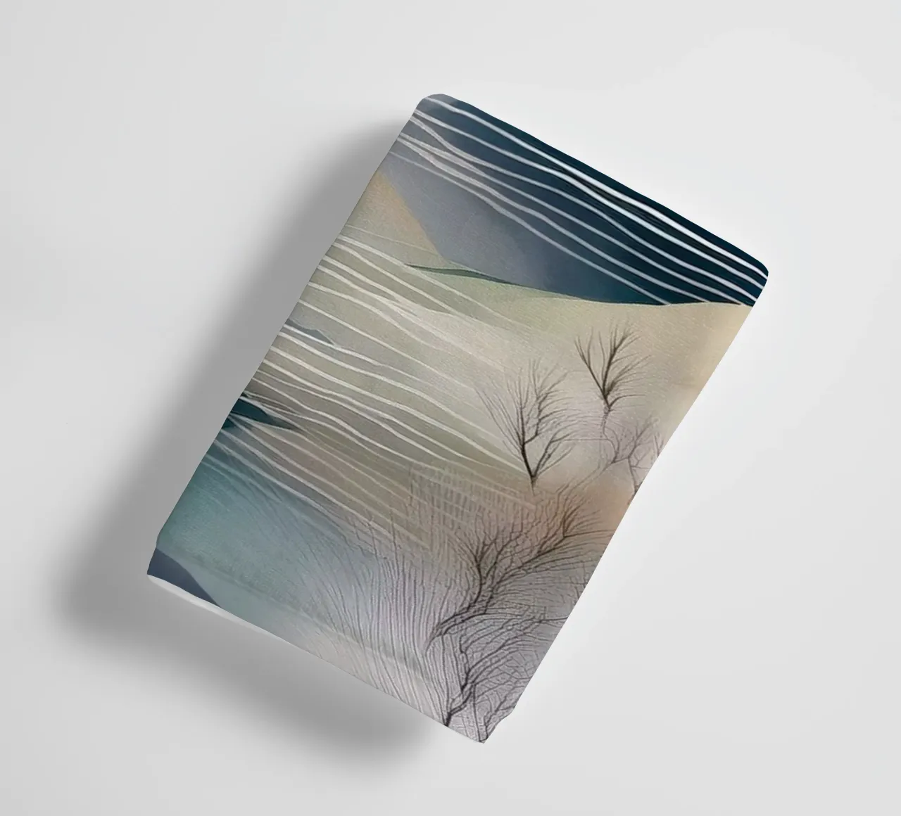 Landschap, abstract, kunst #3 badhanddoek van Hightown Design
