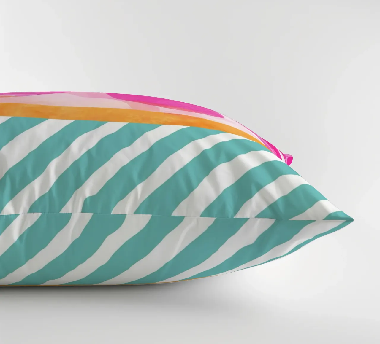 Pink Grapefruit decorative cushion by Orara Studio