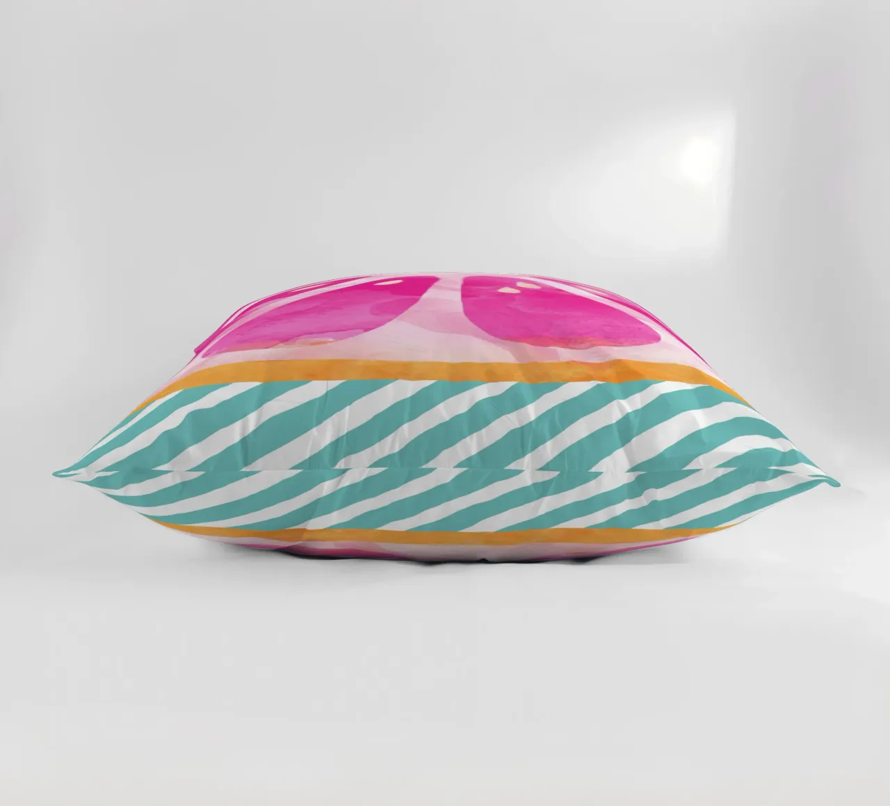 Pink Grapefruit decorative cushion by Orara Studio