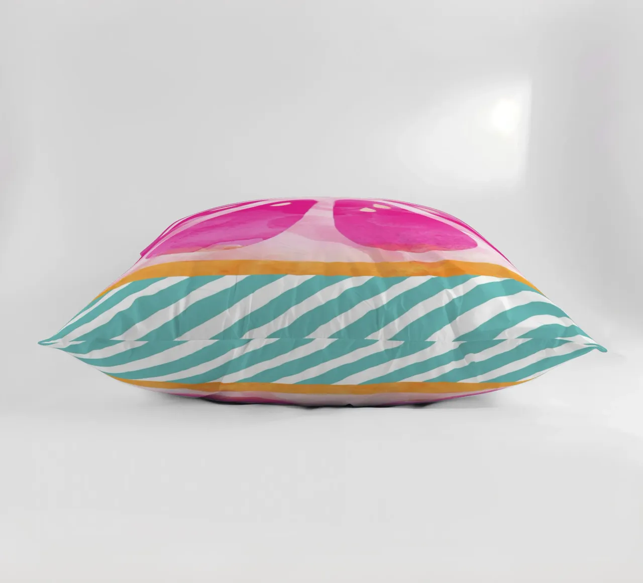 Pink Grapefruit decorative cushion by Orara Studio