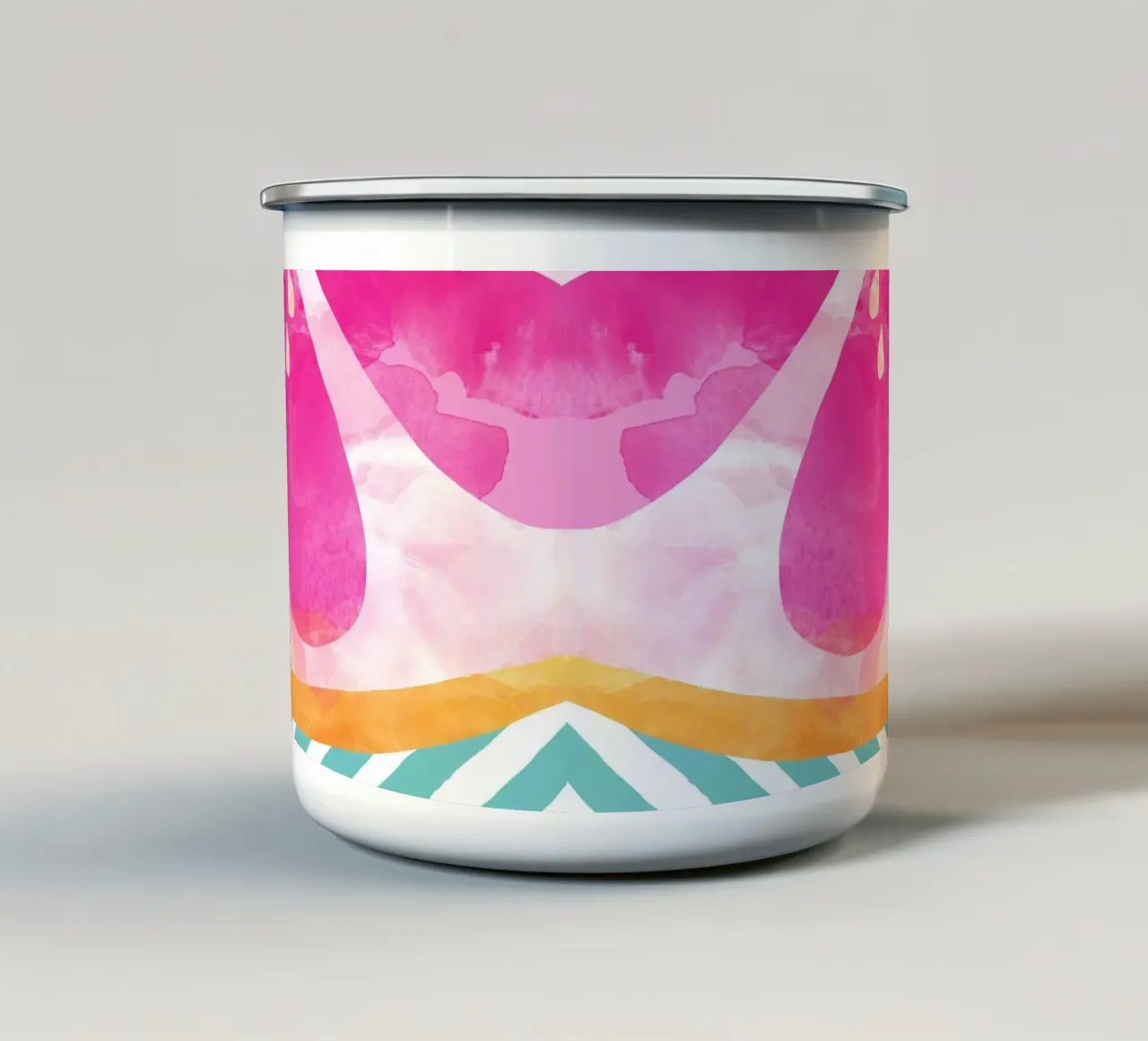 Pompelmo rosa tazza in smalto da Orara Studio