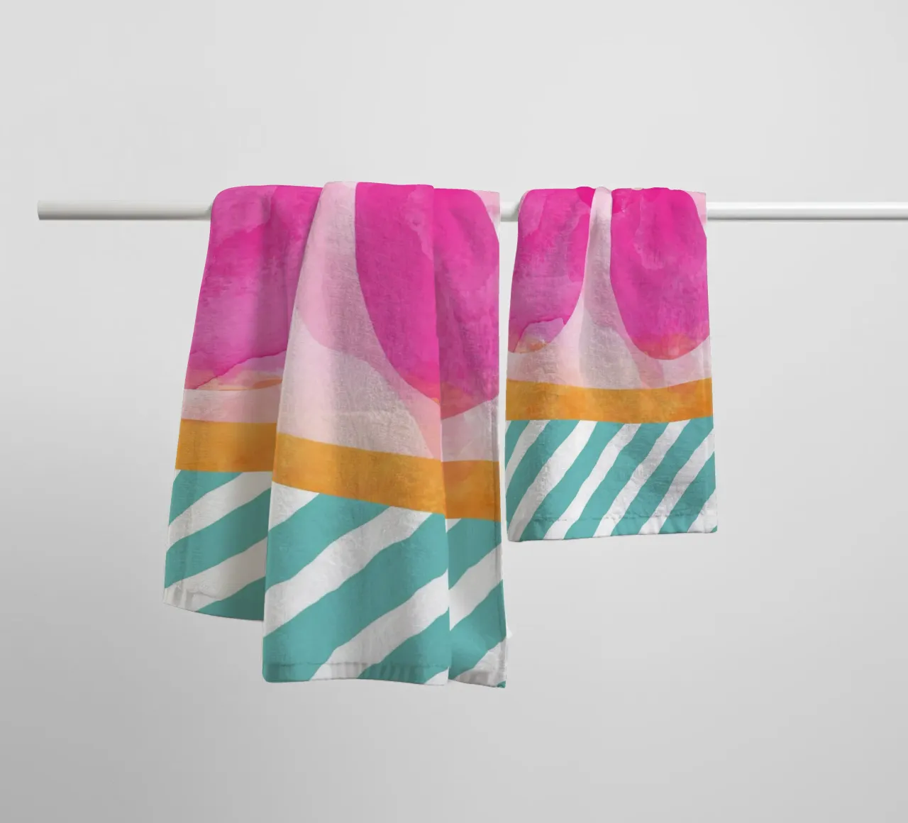 Pompelmo rosa asciugamano da bagno da Orara Studio
