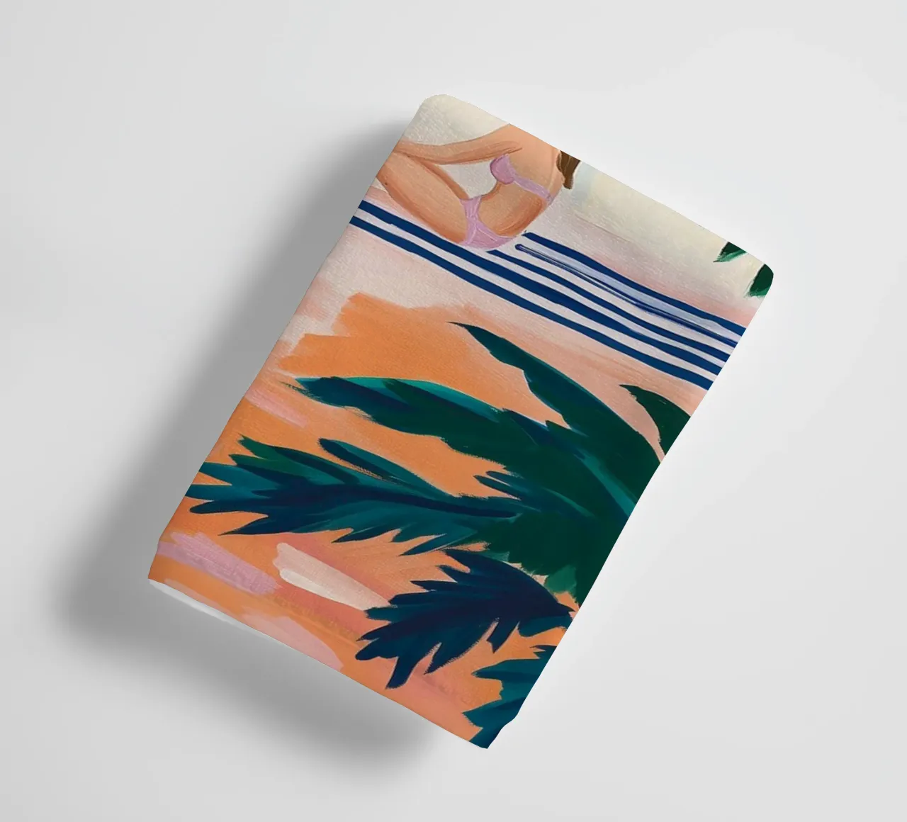 Tropical Solitude towel by BALIKA HOMES ART