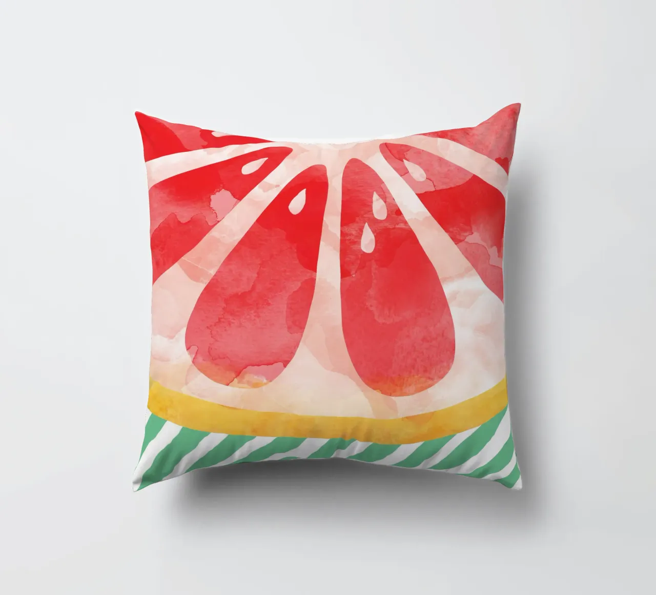 Pompelmo rosso cuscino da Orara Studio