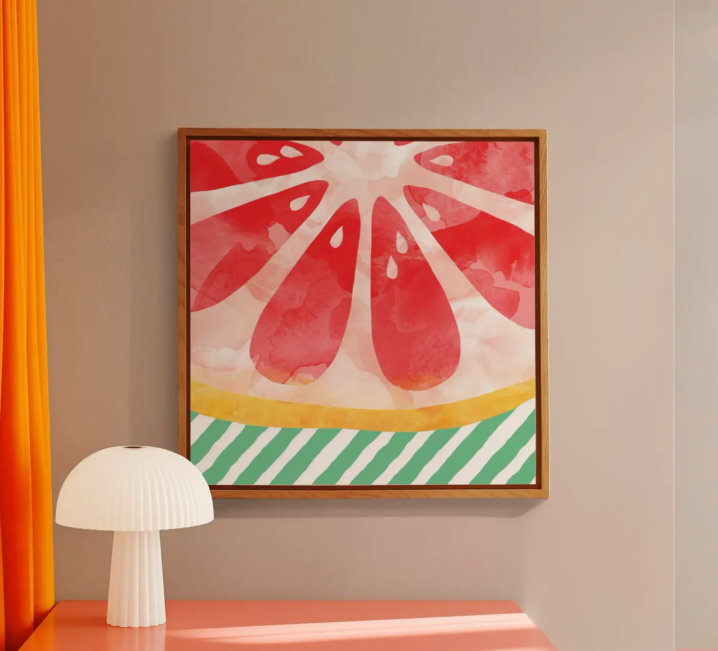 Red Grapefruit plexiglas de Orara Studio