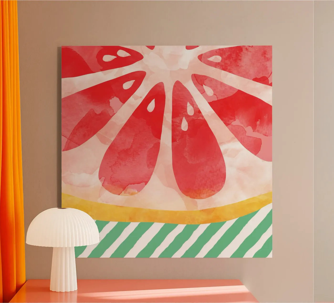 Red Grapefruit plexiglas de Orara Studio