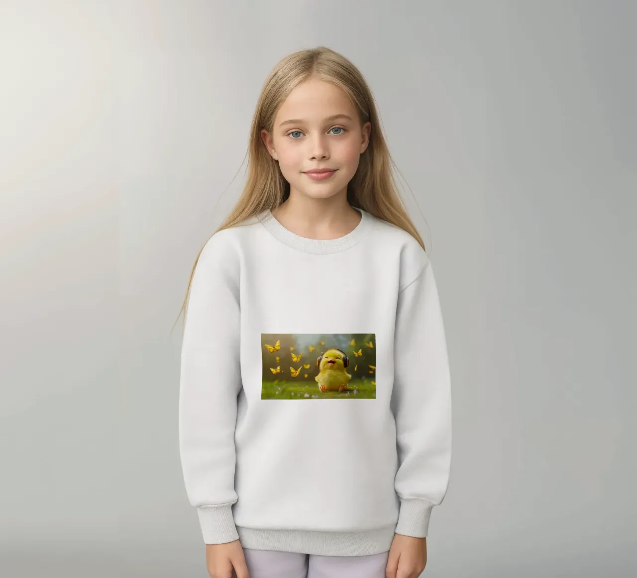 Ragazze fortunate felpa bambino da M-Ulrich-Digital Art