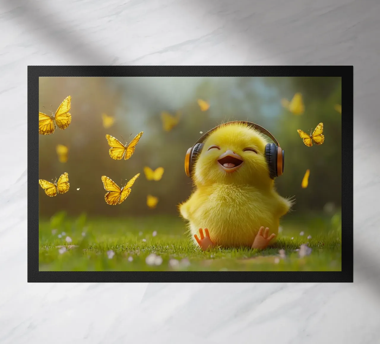 Ragazze fortunate zerbino da M-Ulrich-Digital Art