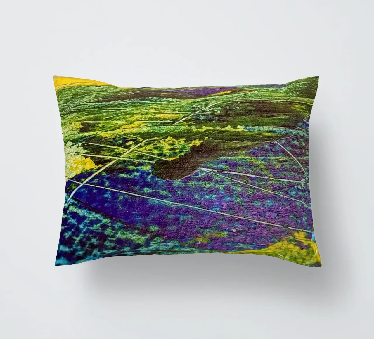 Lines at the Cross of Sea and Fields coussin de Pia