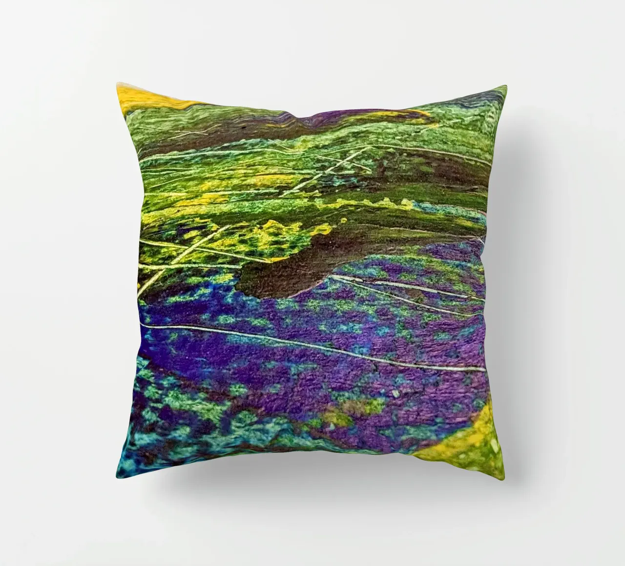 Lines at the Cross of Sea and Fields coussin de Pia