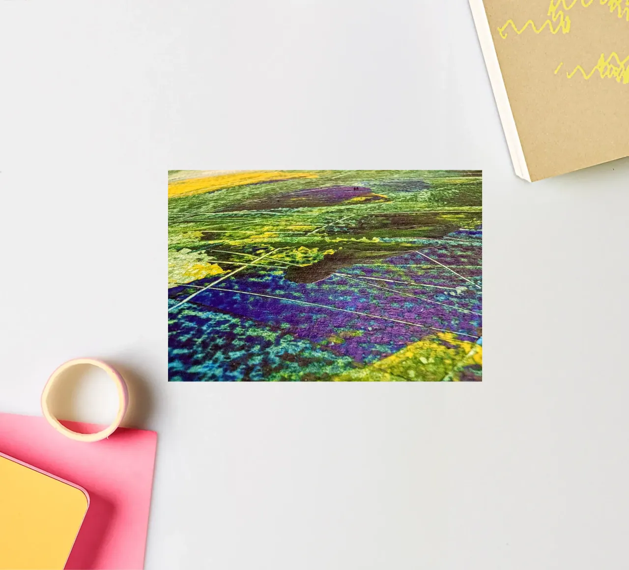 Lines at the Cross of Sea and Fields adesivo da Pia