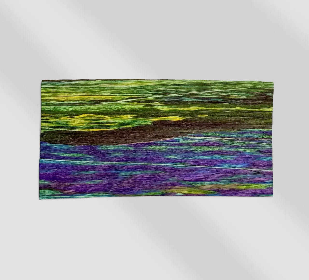 Lines at the Cross of Sea and Fields serviette de plage de Lunaris