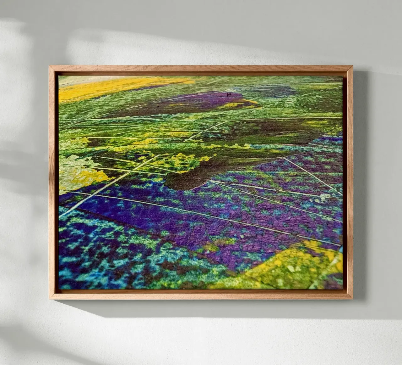 Lines at the Cross of Sea and Fields canvas by Lunaris
