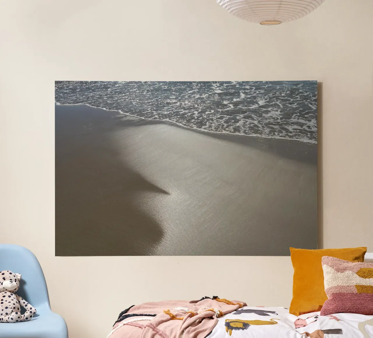 Riflessi d'argento nella sabbia bagnata tela da Adriana Mueller