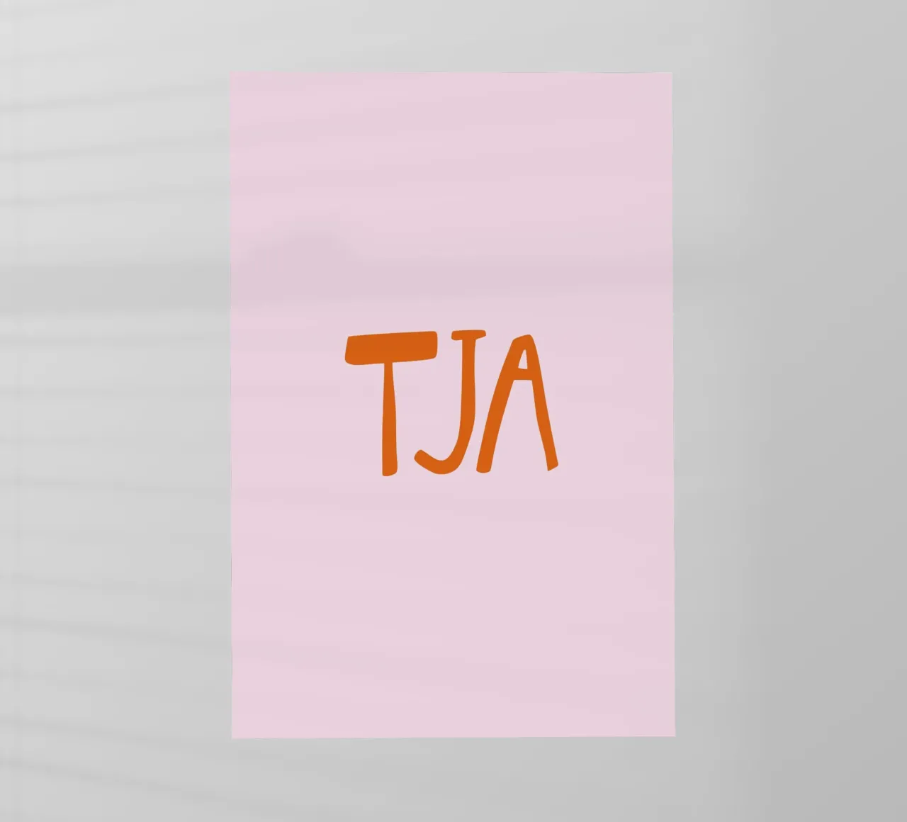 Tja Minimal Typography pellicola backlit da EverLuvv Studio