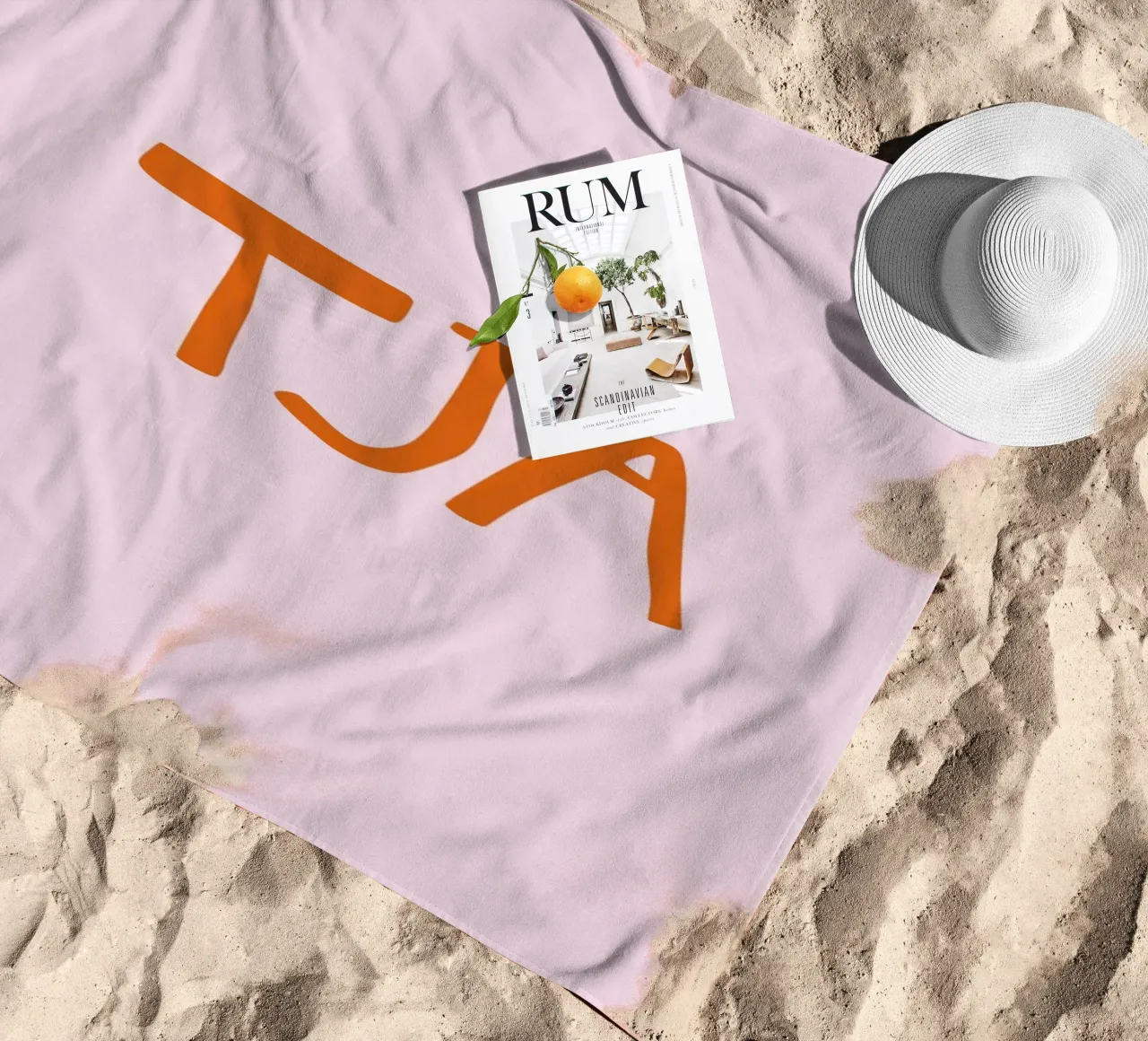 Tja Minimal Typography telo mare da EverLuvv Studio