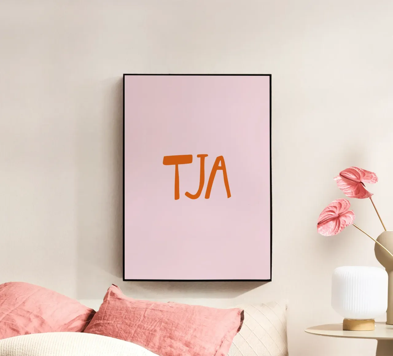 Tja Minimal Typography plexiglass da EverLuvv Studio