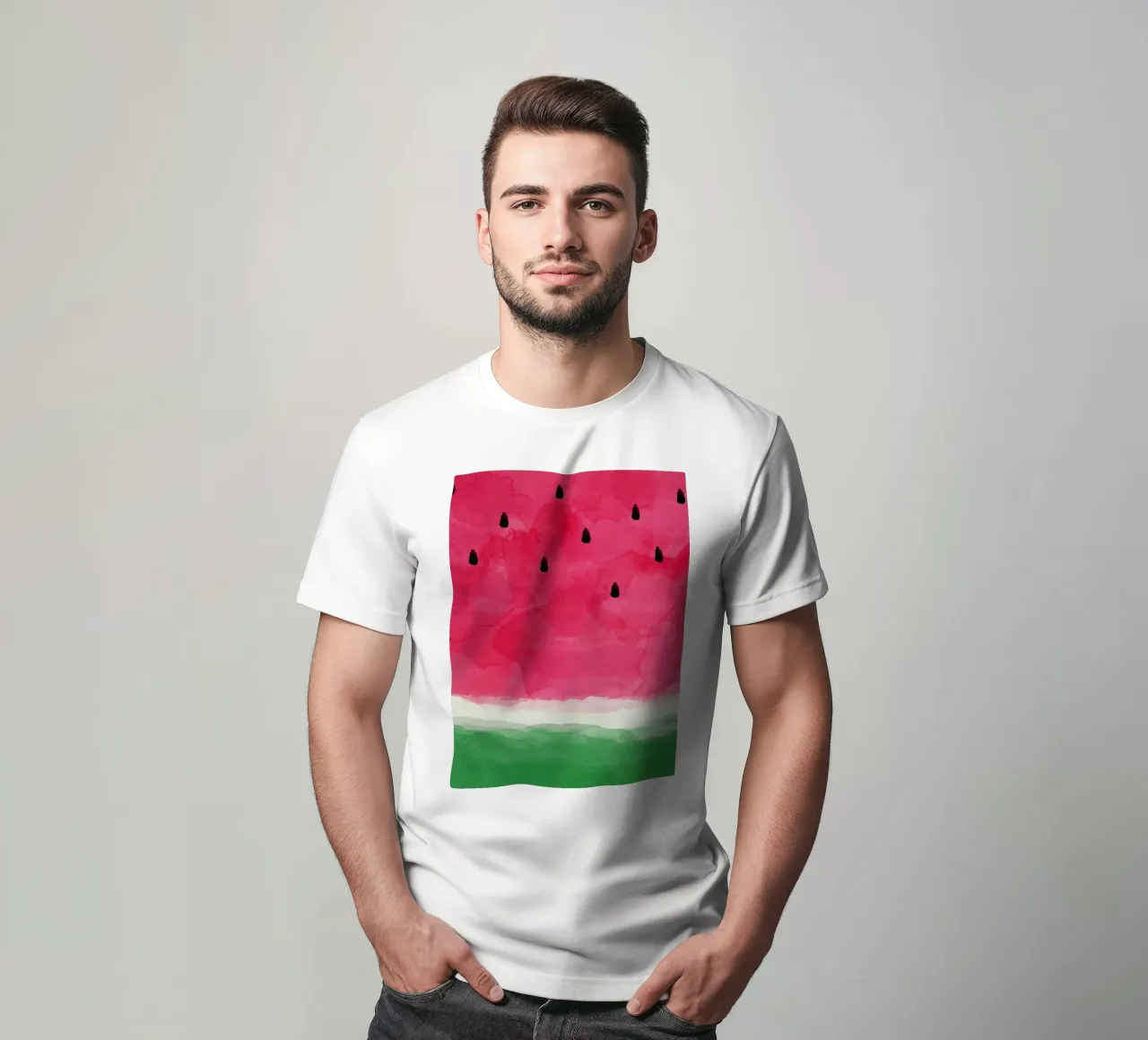 Wassermelone Abstrakt T-Shirt von Orara Studio