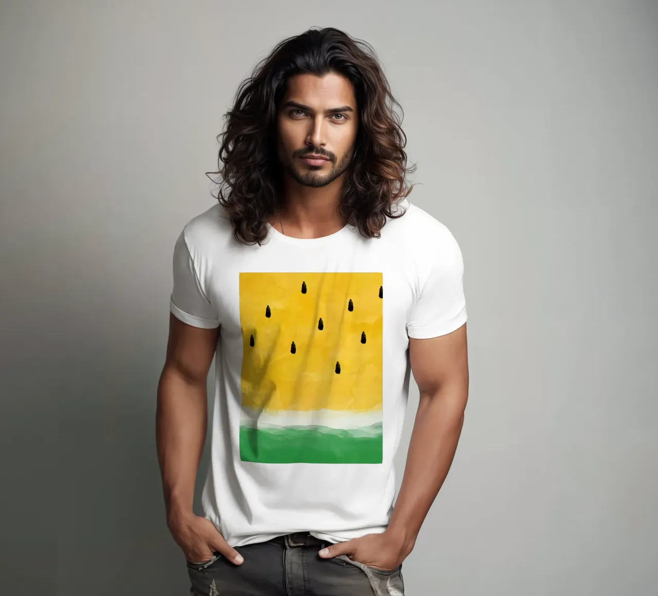 Pastèque jaune t-shirt de Orara Studio