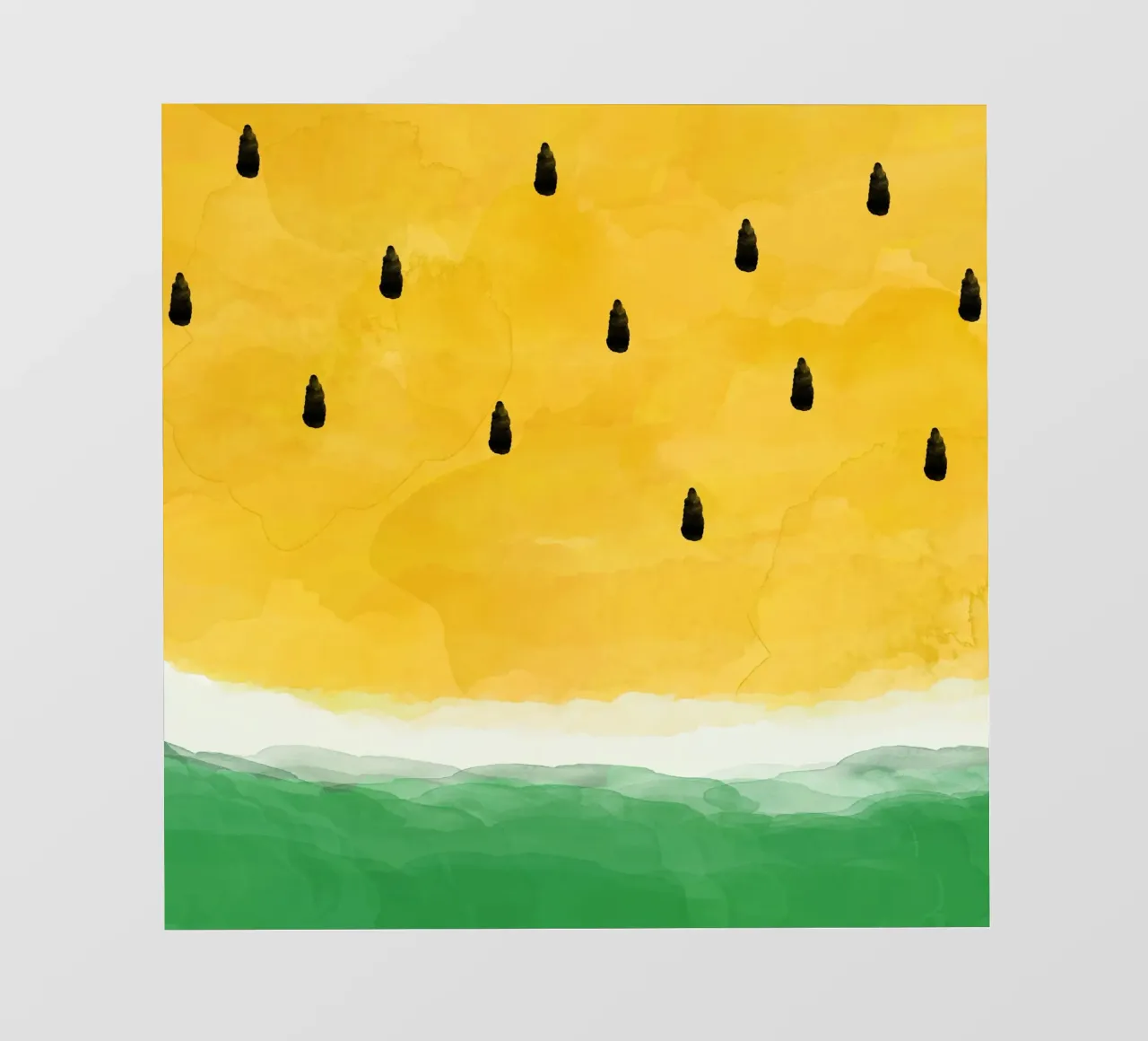 Pastèque jaune bâche pvc de Orara Studio