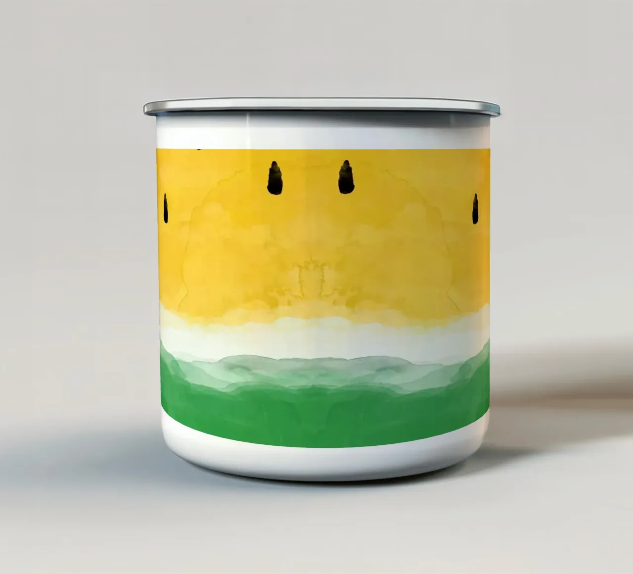 Anguria gialla tazza in smalto da Orara Studio