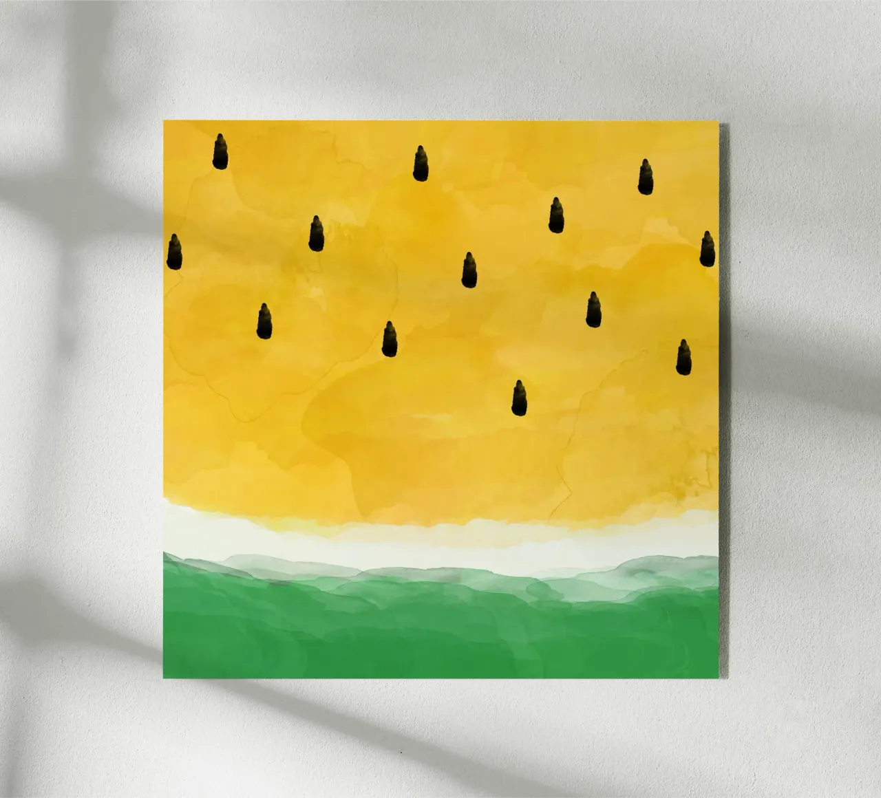 Pastèque jaune plexiglas de Orara Studio