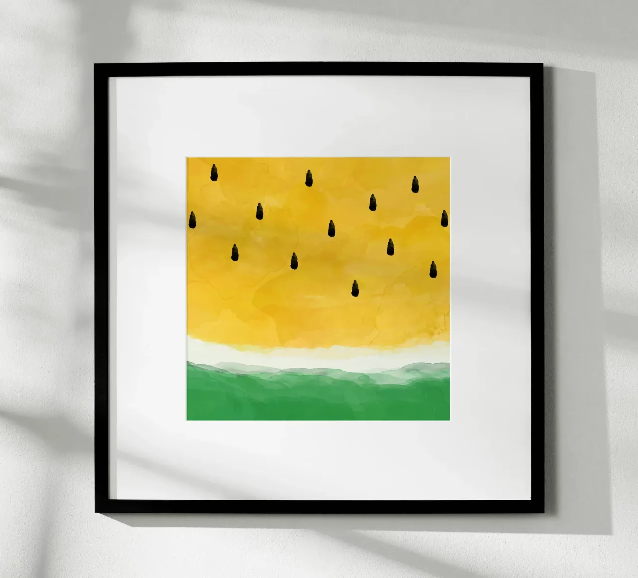 Pastèque jaune poster de Orara Studio