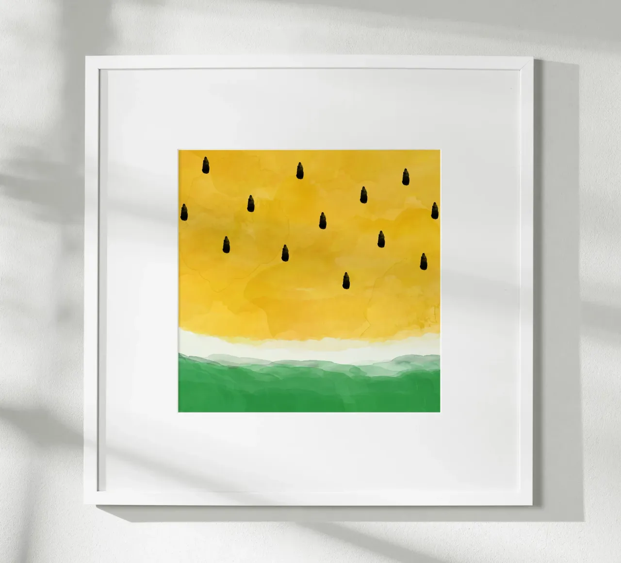 Pastèque jaune poster de Orara Studio