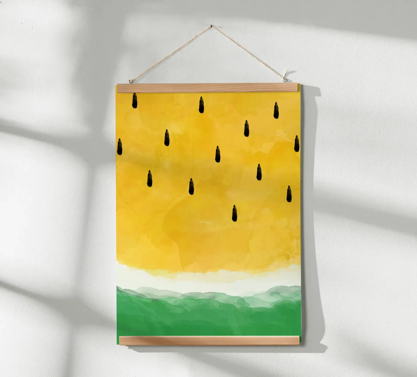 Pastèque jaune poster de Orara Studio