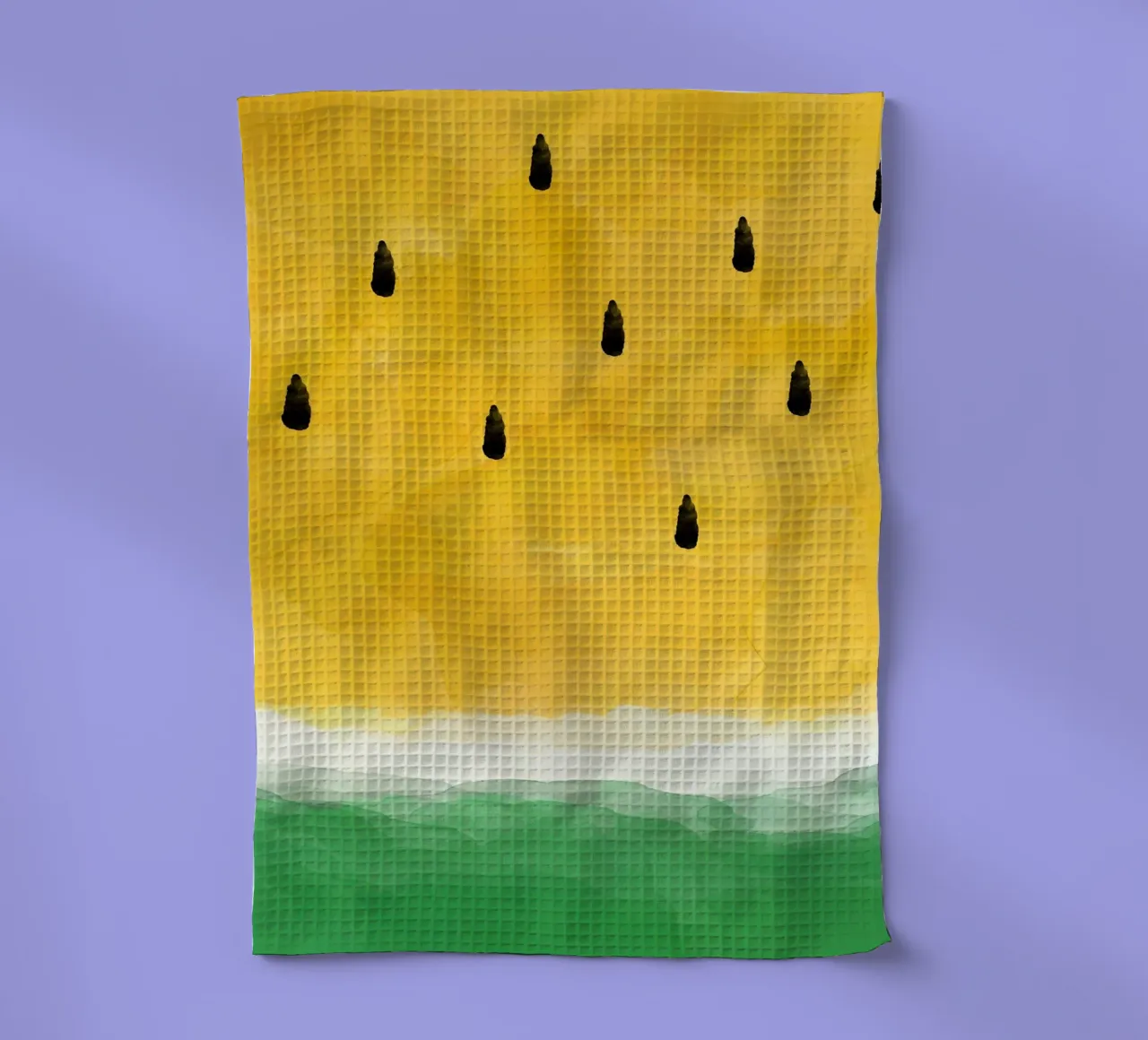 Gele watermeloen theedoek van Orara Studio